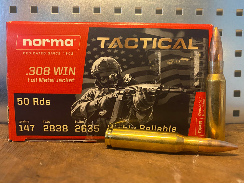 Norma: Tactical .308 Win FMJ 9.5g/147gr